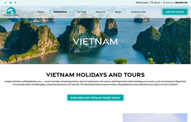 Click And Trip Screen