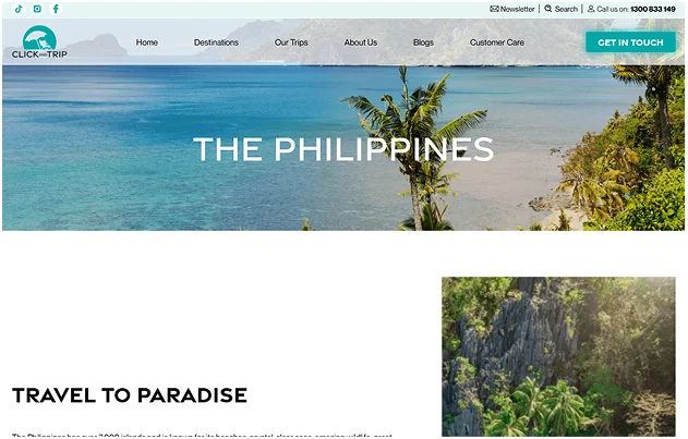 Click And Trip Screen