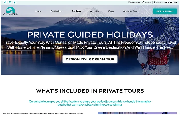 Click And Trip Screen