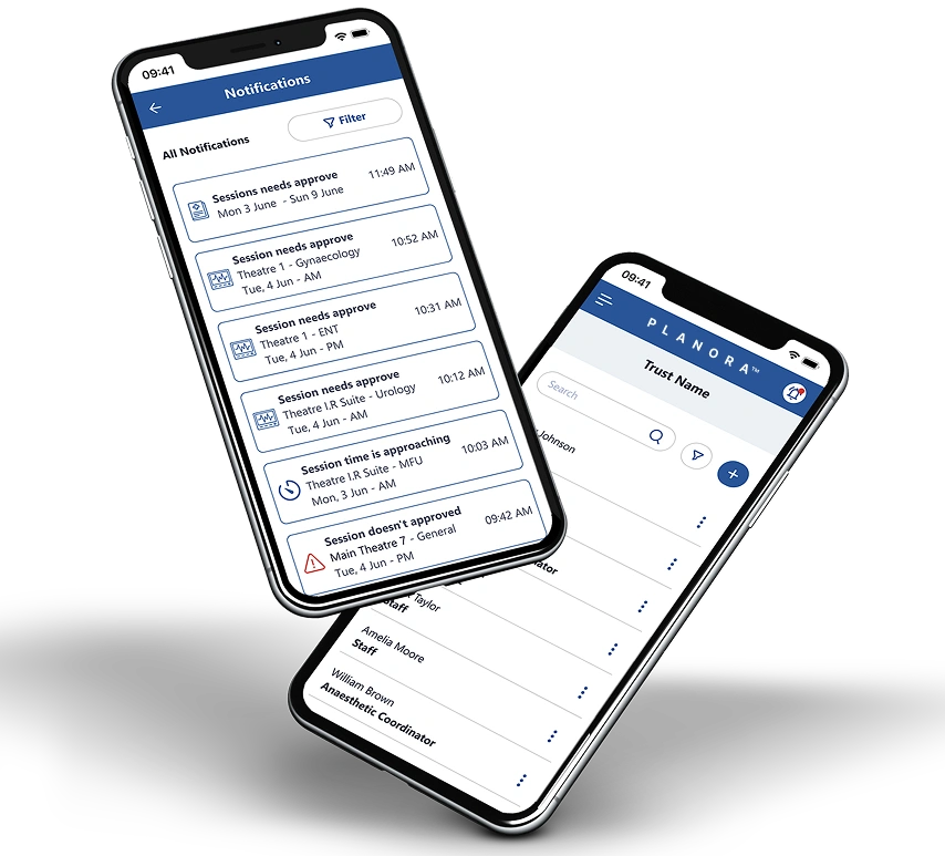 Planora mobile app interface