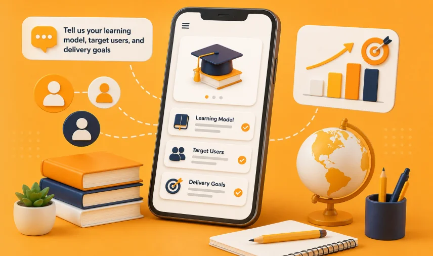 edtech app development process roadmap built around your learning model