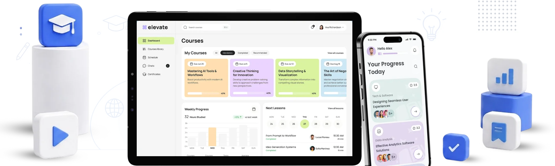 e-learning app development company building eLearning apps for students and educators