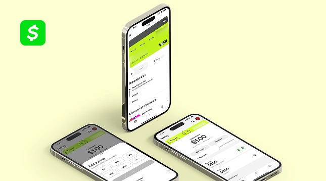 App like Cash App with a debit card linked to the wallet balance