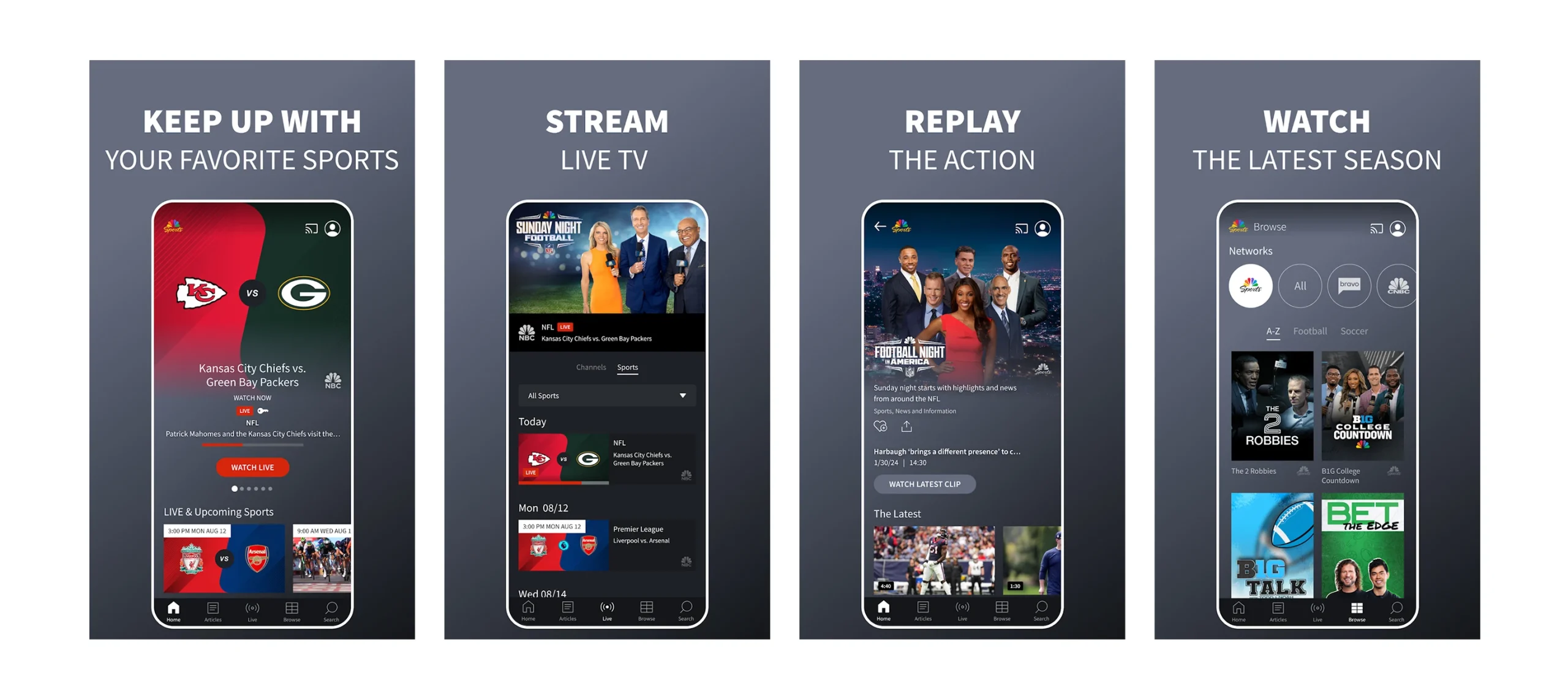 NBC Sports App Similar to StreamEast Sports App