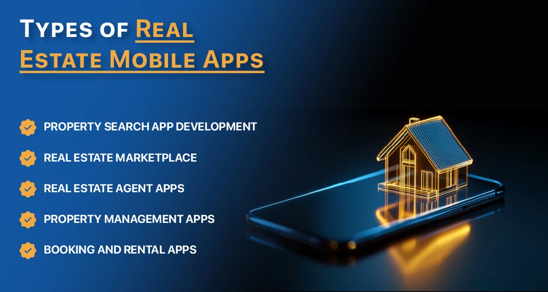 types of real estate mobile apps