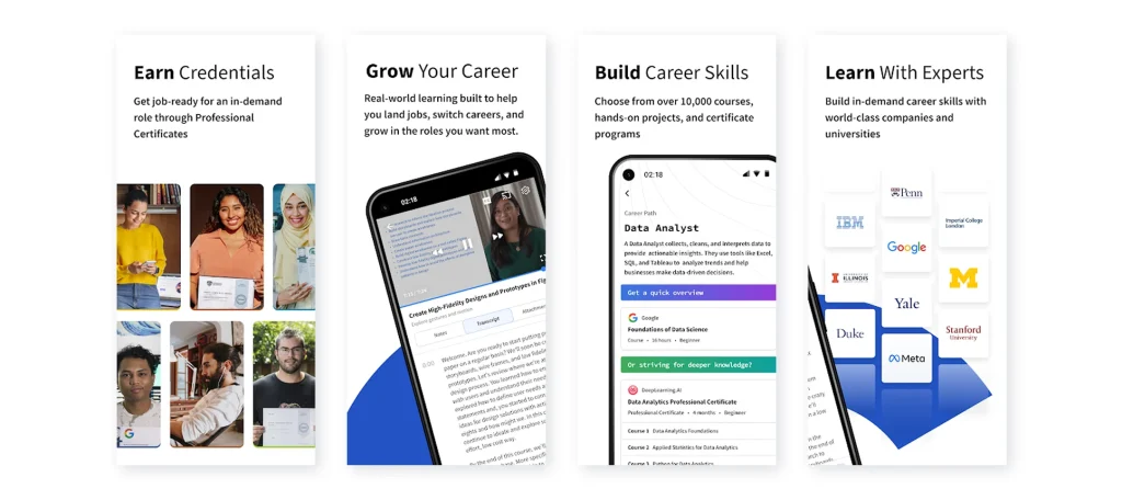 Coursera - Famous Education App in USA