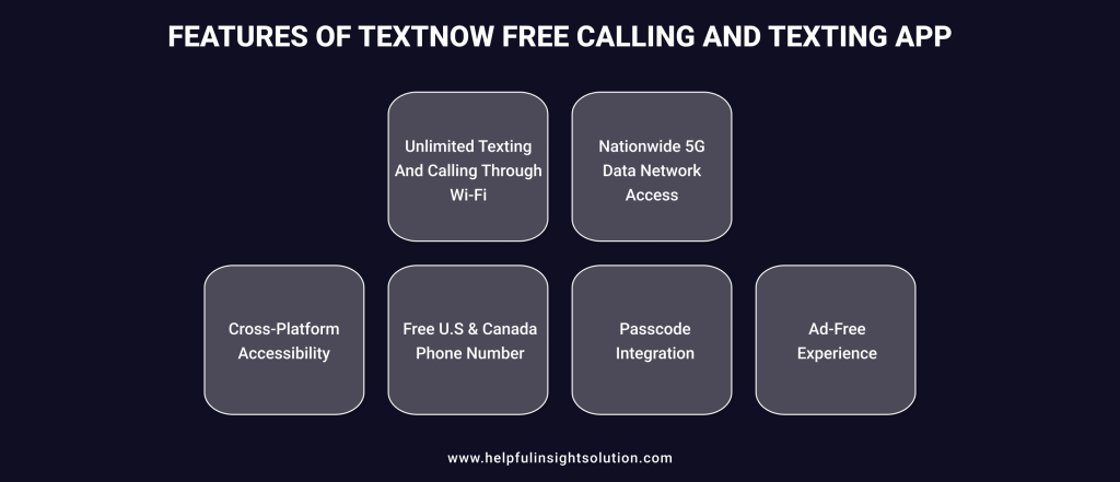 Features of TextNow Free Calling and Texting App