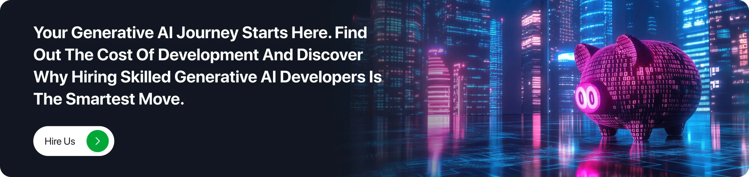 Your Generative AI journey starts here. Find out the cost of development and discover why hiring skilled Generative AI developers is the smartest move.