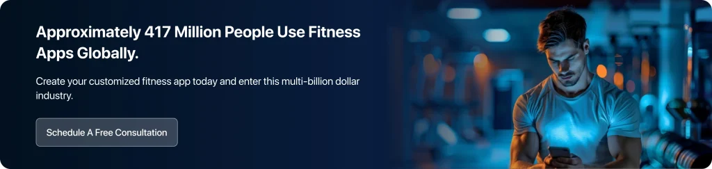 Approximately 417 million people use fitness apps globally.