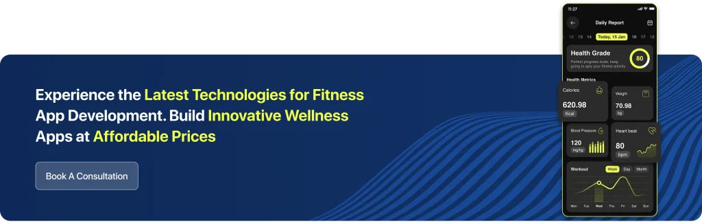 Experience The Latest Technologies For Fitness App Development. Build Innovative Wellness Apps At Affordable Prices.