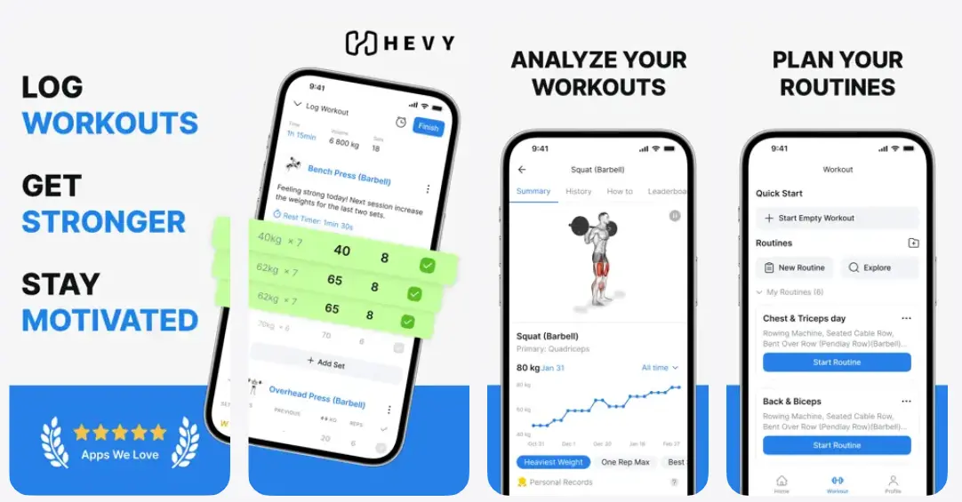 Hevy: Exercise & Workout Tracking Application