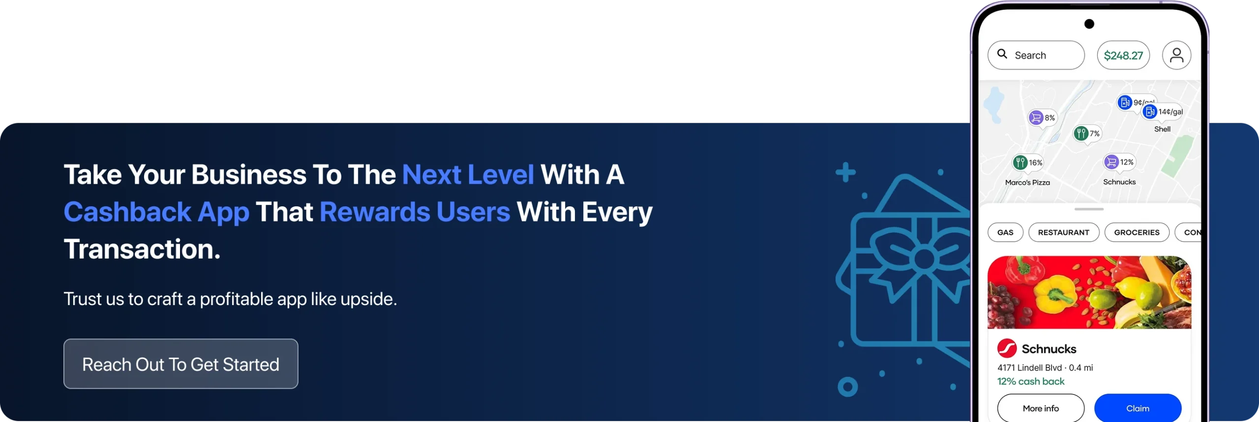 Take Your Business To The Next Level With A Cashback App That Rewards Users With Every Transaction.