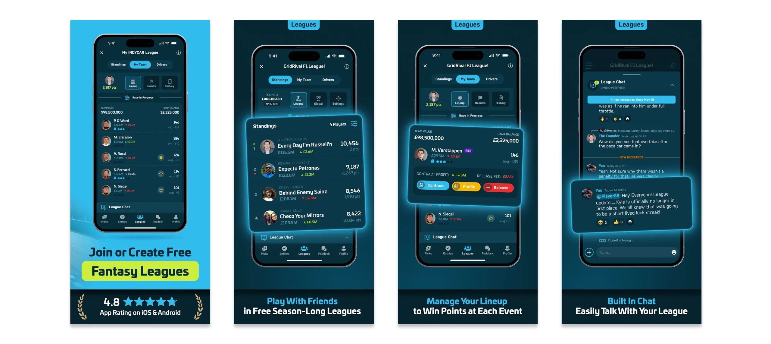 GridRival Fantasy Sports Application