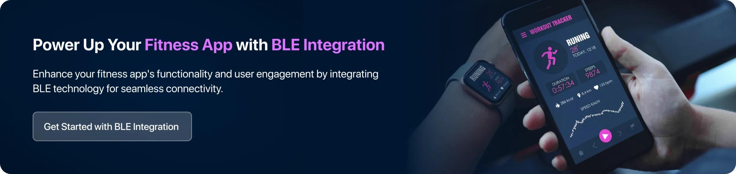 Enhance Your Fitness App's Functionality and User Engagement by Integrating BLE Technology for Seamless Connectivity.