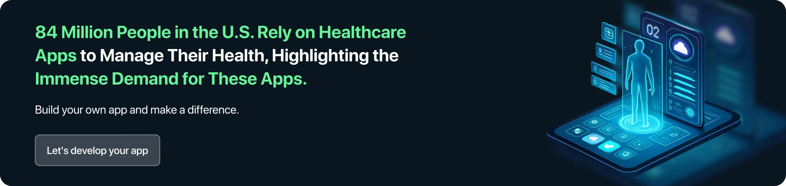 84 Million People in the U.S. Rely on Healthcare Apps to Manage Their Health, Highlighting the Immense Demand for These Apps.