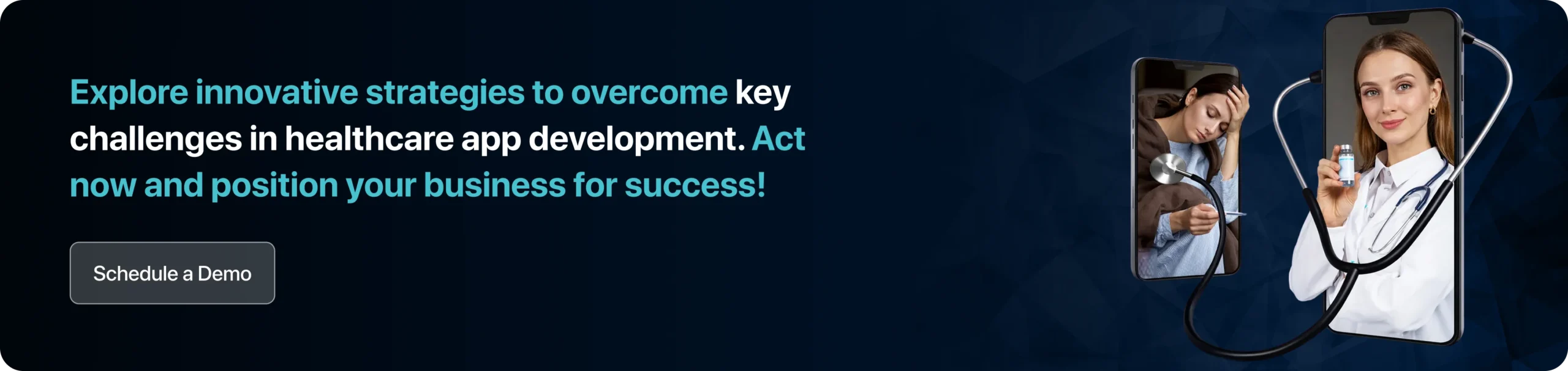 Explore innovative strategies to overcome key challenges in healthcare app development. Act now and position your business for success!