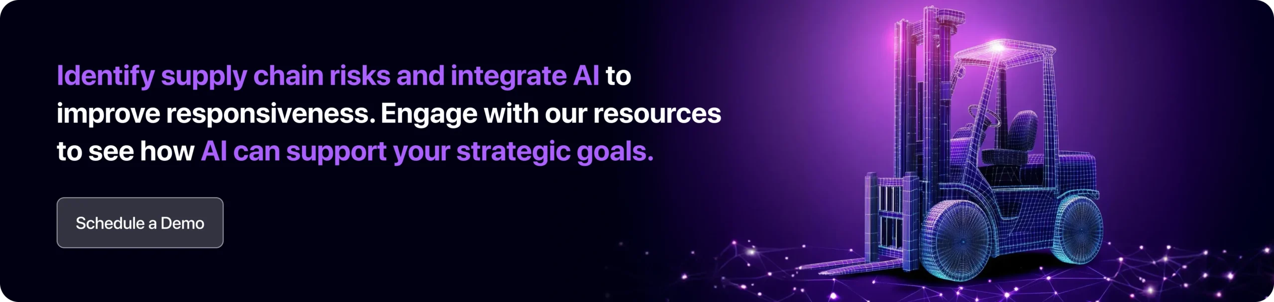 Identify supply chain risks and integrate AI to improve responsiveness. Engage with our resources to see how AI can support your strategic goals.