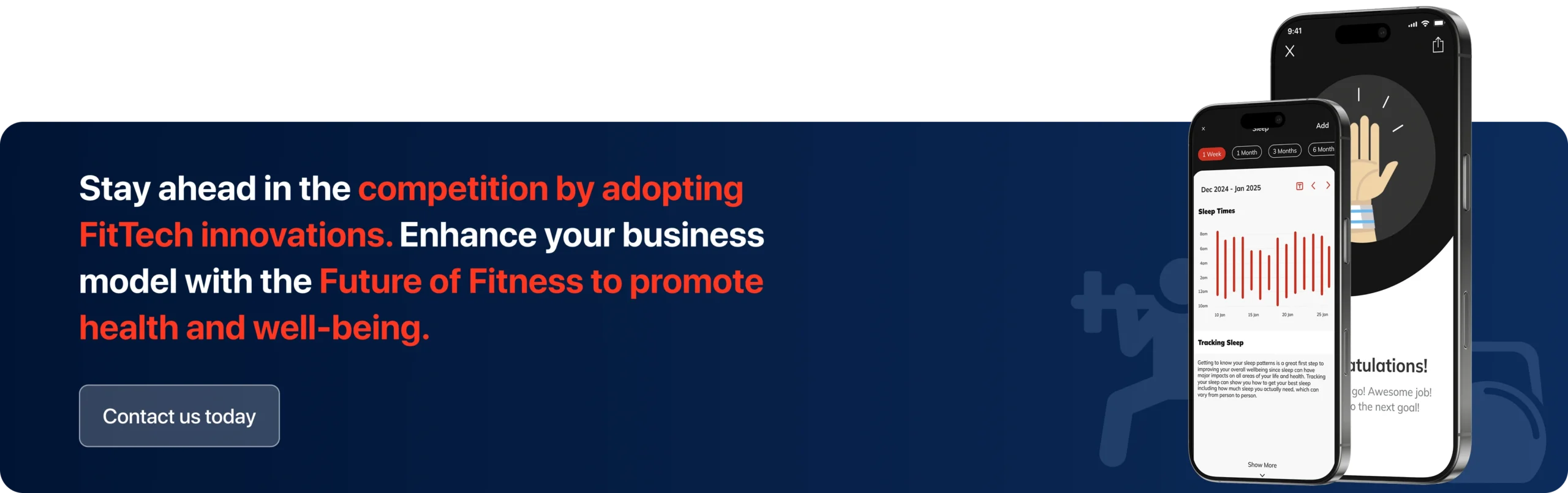 Stay ahead in the competition by adopting FitTech innovations. Enhance your business model with the Future of Fitness to promote health and well-being. 