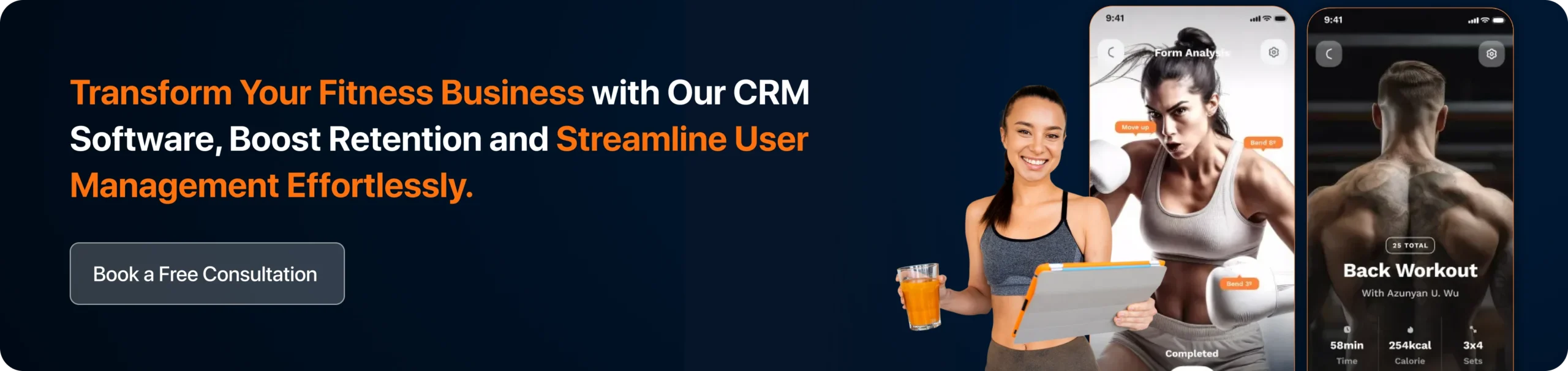 Transform Your Fitness Business with Our CRM Software, Boost Retention and Streamline User Management Effortlessly.
