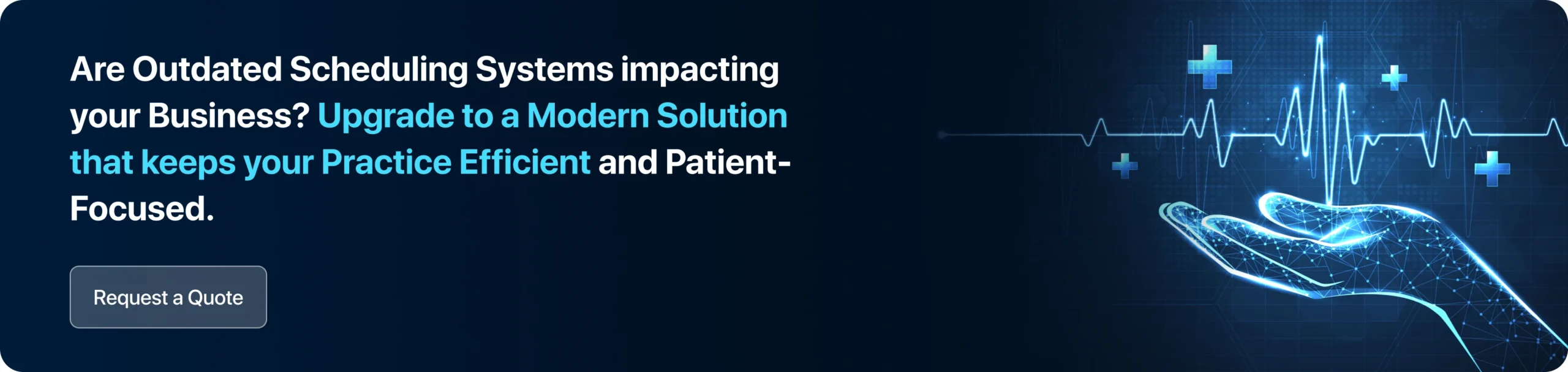 Are outdated scheduling systems impacting your business? Upgrade to a modern solution that keeps your practice efficient and patient-focused. 