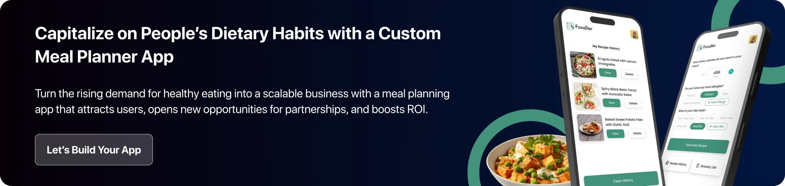 Turn the Rising Demand for Healthy Eating into a Scalable Business with a Meal Planning App that Attracts Users, Opens New Opportunities for Partnerships, and Boosts ROI.