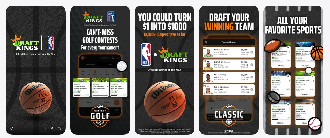 DraftKings Fantasy Baseball App