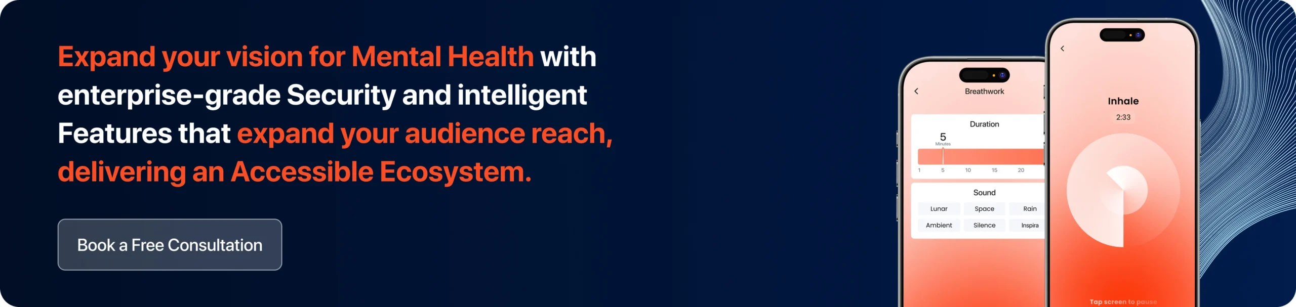 Expand your vision for Mental Health with enterprise-grade Security, seamless Scalability, and intelligent Features that expand your audience reach, delivering an Accessible Ecosystem