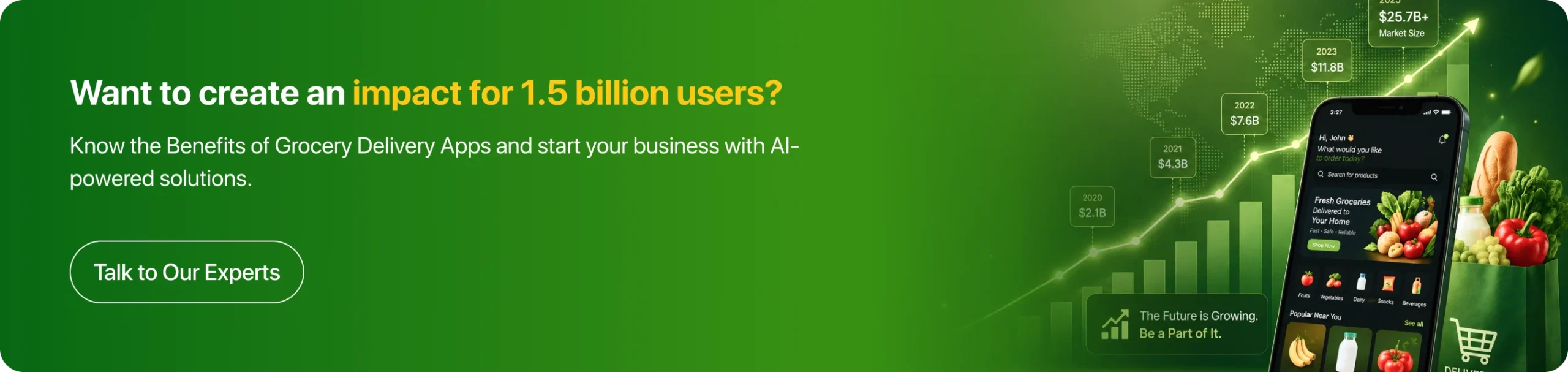 Know the Benefits of Grocery Delivery Apps and start your business with AI-powered solutions