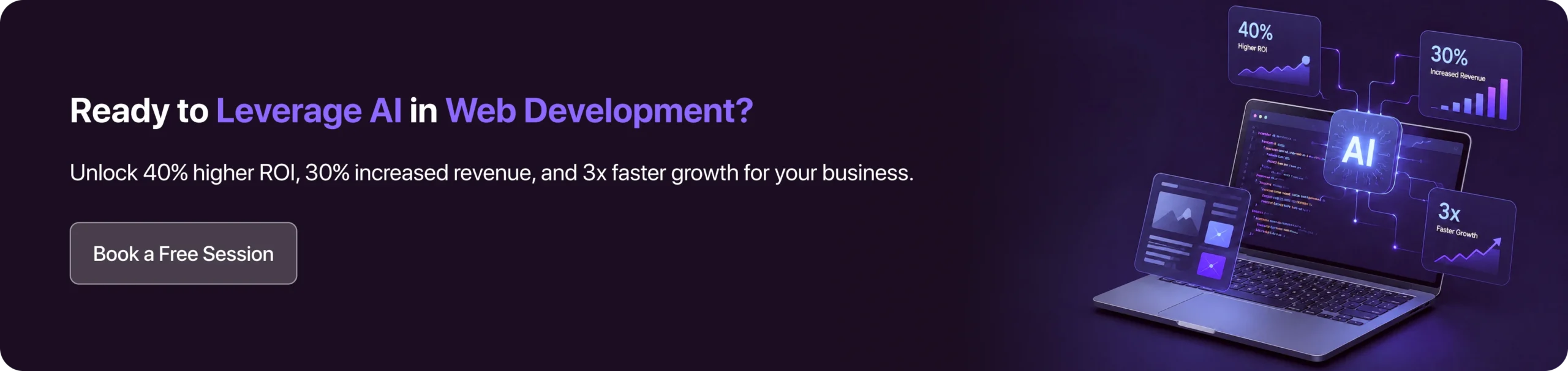 Unlock 40% higher ROI, 30% increased revenue, and 3x faster growth for your business.