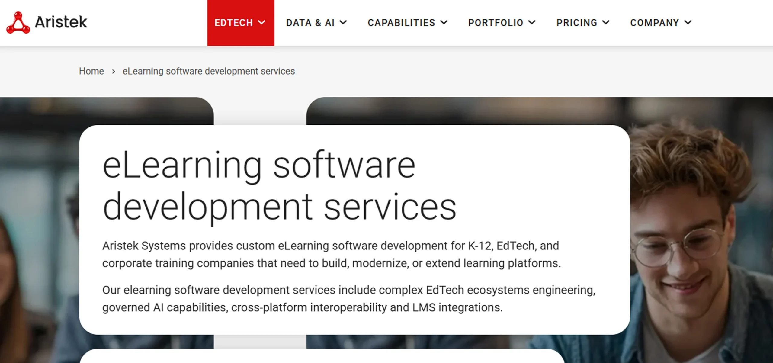 Aristek Systems- education software development company